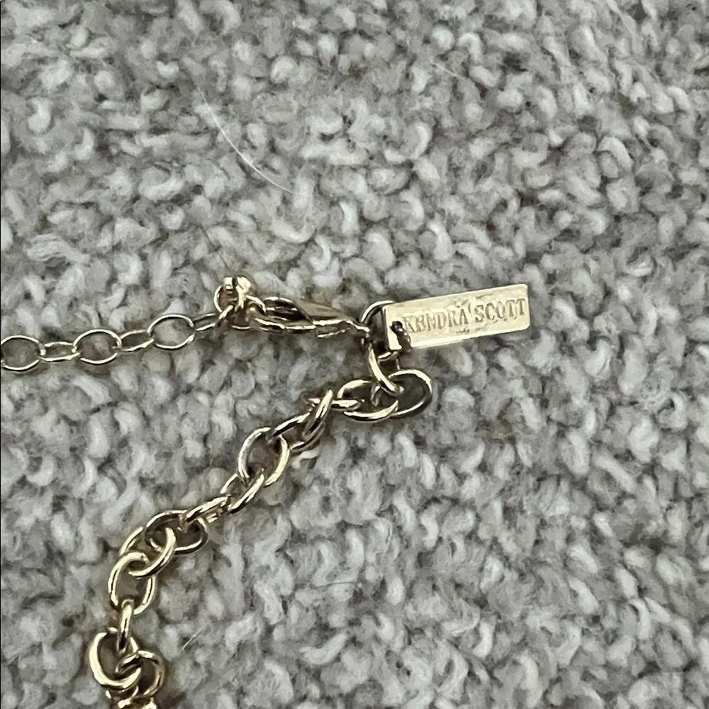 Kendra Scott Gold and Deep Red Necklace - Picture 5 of 5